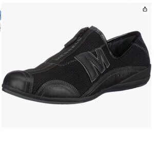 Vintage Merrell Arabesque Black Zip-Up Shoes Women's Size 8.5
